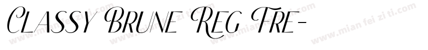 Classy Brune Reg Fre字体转换